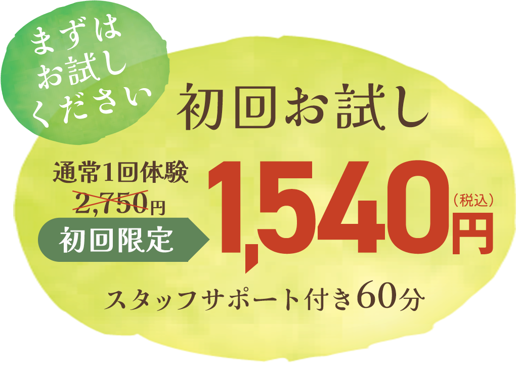 お試し価格1540円